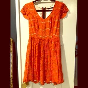 Lace skater style dress